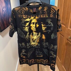 Shaddai Original Native American Style Graphic T-Shirt XL – New